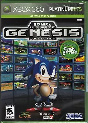 Sonic Ultimate Genesis Collection (Platinum Hits) Xbox 360 (Brand New Factory Se • $20.24
