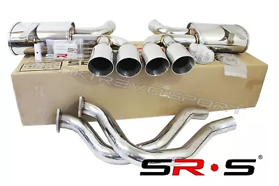 $664.98 • Buy SRS Catback Exhaust FOR 97-04 CHEVY CORVETTE C5/Z06 LS 5.7L QUAD 4  Dual Wall 
