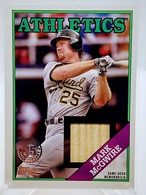 2023 Topps Series 1 MARK MCGWIRE Bat Relic Game Used 1988 RETRO • $12.99