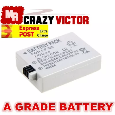 LP-E5 Battery For Canon EOS 450D 500D 1000D XS Rebel T1i Rebel Xsi Kiss X3 X2 F • $12.95