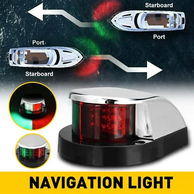Boat Navigation Lights LED Marine Navigation Light Red And Green Boat Bow Light • $11.84