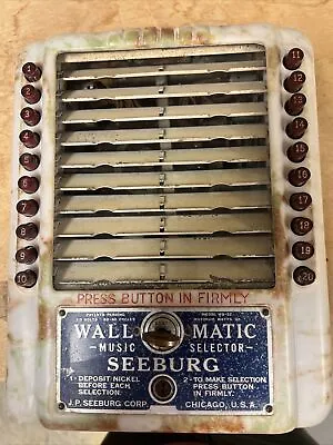 Vintage Original Seeburg Wall O Matic Model WS-2Z Wall Box For Jukebox • $110