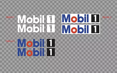 2 X Mobil One Sticker Decal Car Bike Helmet Windscreen Racing Banner • $9.99