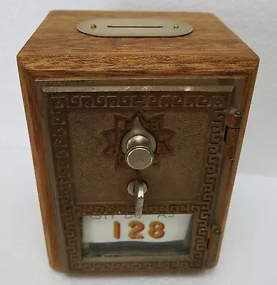 #333 ANTIQUE U S POST OFFICE PO MAIL BOX DOOR BANK  Functions With Combination • $32