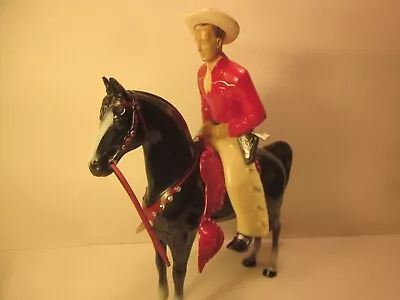 Vintage Hartland  Red Shirt Cowboy Black  Horse Complete  800 Series • $64.95