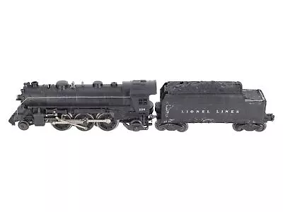 Lionel 224 Vintage O 2-6-2 Die-Cast Steam Locomotive (Late) W/2466W Tender • $81.77