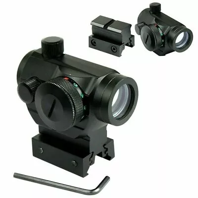 Tactical Holographic Green / Red Dot Sight Scope With Rail Mount & 1  Rail Riser • $26.99