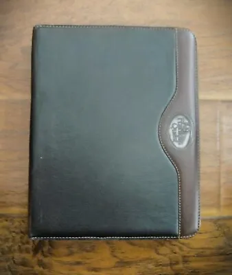 Franklin Quest Classic 7-ring Binder / Planner ~ Black & Brown Deerskin Leather • $74.95