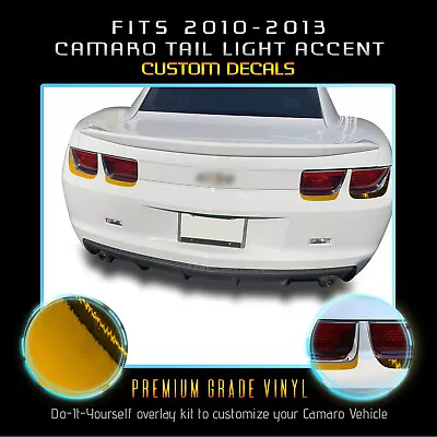 For 2010-2013 Chevy Camaro Tail Lights Trim Accent Vinyl Decals - Chrome Mirror • $12.95