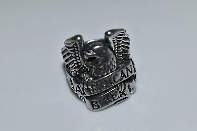 *fj* Biker American Eagle Script Vintage G&s Biker Ring  (bfc43) • $50