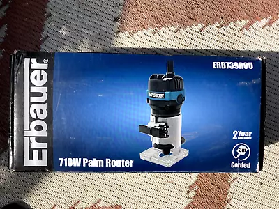 Erbauer 710w Palm Router & Set Of 12 Router Bits • £72