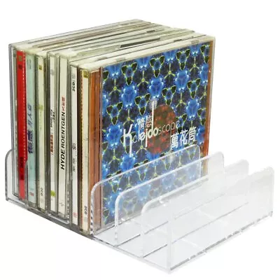 CD Storage Holder Rack DisplayPremium Organizer Clear Acrylic CD-DVD Stand • $17.59