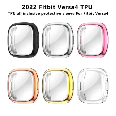 Soft Case Full Cover For Fitbit Versa 4 / Sense 2 TPU 360° Screen Protector • $13.99