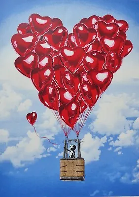 Mr Brainwash LOVE ABOVE ALL Hand Signed Limited Ed. Print Valentine’s Day 2024 • $1295