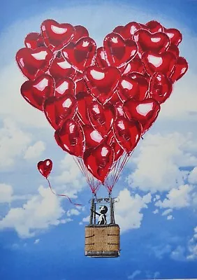 Mr Brainwash LOVE ABOVE ALL Hand Signed Limited Ed. Print Valentine’s Day  COA • $1295