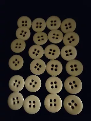Mens NOS Buttons For Suspenders/Braces Waistband Tailor Quality Ivory Set Of 24 • $12