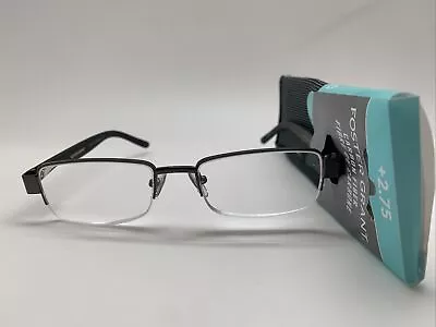 FG48 Foster Grant Men's Reading Glasses WILDER GUN 2.75 Carbon Fiber READERS • $9.95