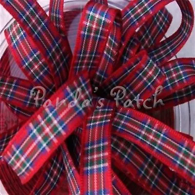 Berisfords Scottish Tartan Ribbon 7mm10mm16mm Choose Pattern Width And Length • £1.39