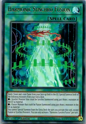 MZMI-EN035 Harmonic Synchro Fusion Ultra Rare 1st Edition NM Yugioh Card • £7.25