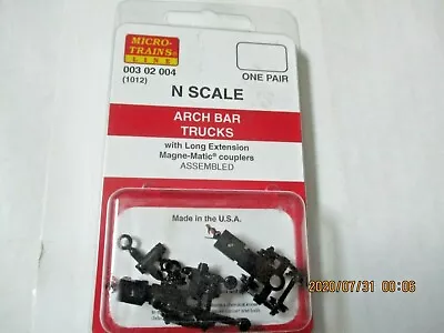 Micro-Trains Stock # 00302004 (1012) Arch Bar Trucks Long Extension N-Scale • $9.25