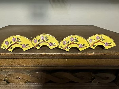 Vintage Cloisonne Vintage Place Card Holders Set Of 4 • $30