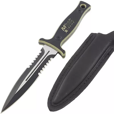 9  MTECH USA XTREME BLADE MILITARY TACTICAL BOOT KNIFE Fixed Surival Neck G10 • $18.95