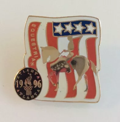 Atlanta Olympic Games 1996:  USA Sports NOC Pin: Equestrian Dressage • £4