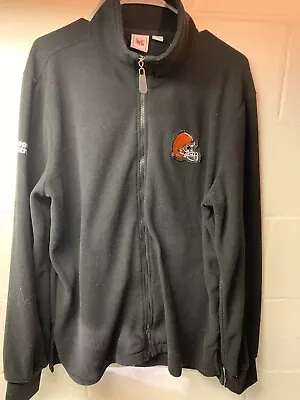 Vintage Cleveland Browns Sports Illustrated NFL Extra Large Black Fleece Jacket • $15