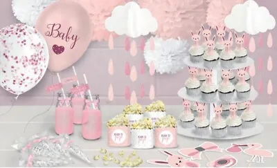 Oh So Ready To Pop Range Pink Girl Baby Shower Party Venue  Decorations Balloons • £21.95