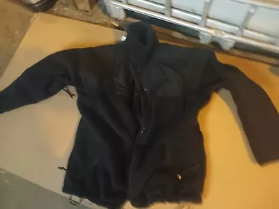 Polartec Peckham Cold Weather Jacket US Military Large Black Fleece Full Zip • $44.99