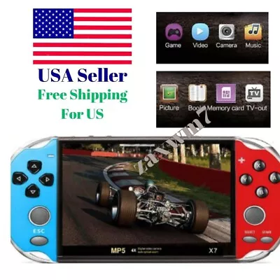  X7 Portable Game Console: Thousands Of Games HD Screen 10 Modes  • $50.47