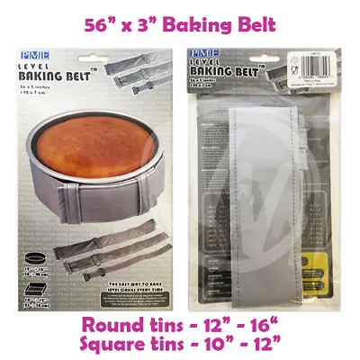 PME Level Baking Belt - 56 X 3 Inch (142 X 7 Cm) - Level Cake Baking 12-16  Tin • £7.61