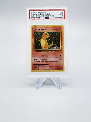 PSA 9 Charmander Cosmos Holo Toys R Us 2016 Pokemon Card Evolutions Promo #9 • $77.99