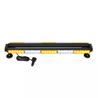 32” Car Truck Rooftop Strobe Flash Light Bar Emergency Warning Amber/White • $43.99