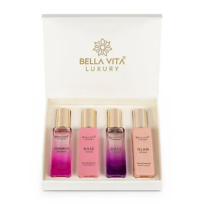 Bella Vita Luxury Woman Eau De Parfum Gift Set 4x20 Ml For Women Free Shipping • $20.50