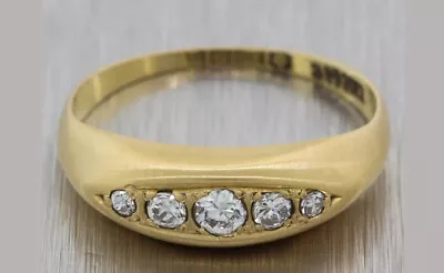 Beautiful Antique 18K C1880 Victorian Era Estate Old European Cut Diamond Ring. • £606.63