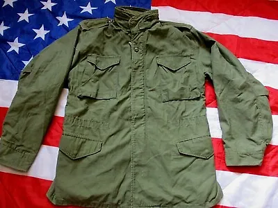£109.99 • Buy ORIGINAL US Army ISSUE M65 FIELD COAT COMBAT Jacket Vietnam War OG 107 L LARGE 