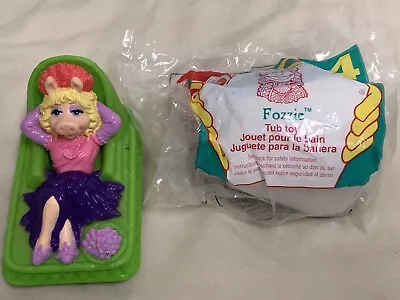 1995 McDonalds Muppet Babies Happy Meal Tub Toys Set Of 2  Miss Piggy & Fozzie • $4