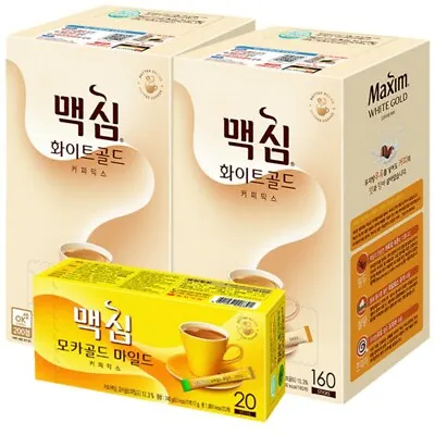 Maxim White Gold Coffee Mix 11.7g  320p + Mocha Gold Mild Coffee Mix 12g  20p • $99.52