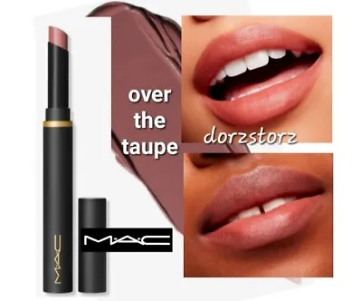 MAC Powder Kiss Velvet Blur Slim Stick Lipstick *OVER THE TAUPE* / .07 Oz / NIB • $24.50