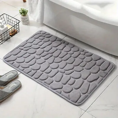 Luxurious Absorbent Soft Memory Foam Bathroom Rug Shower Mat Non-Slip Bath Mat • $7.89