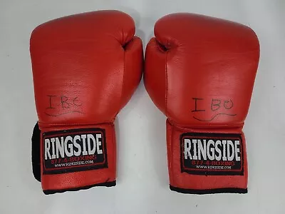 Vintage Ringside Red Boxing Gloves Leather 14oz Pair • $34.97