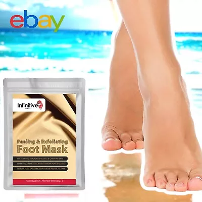 Peel Off Exfoliating Foot Mask Removes Dead Hard Skin Callus Socks Soft Feet • £5.25