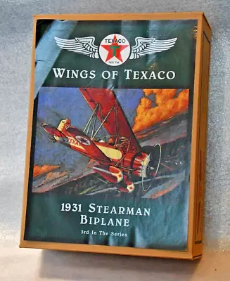 Texaco Collector Bank  Stearman Biplane Empty Box Mint/new • $5