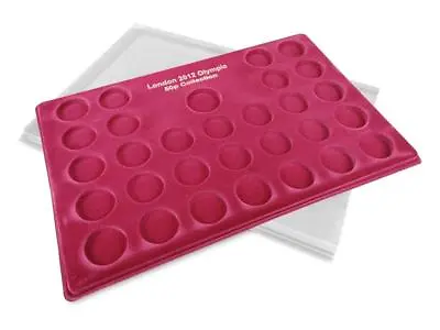 Coin Tray + Cover SCHULZ Red Collection Display 50p London Olympic (T.53) • £11.99