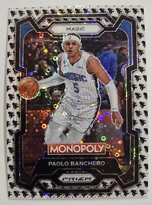 2023-2024 Prizm Monopoly PAOLO BANCHERO Running Man White Sparkle SSP #64 Magic • $40