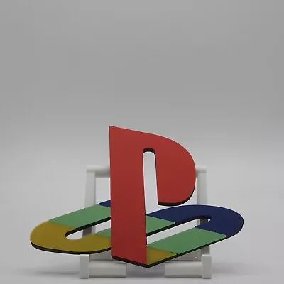 3D Printed PlayStation One Logo Wall Decor - High-Quality Plastic Easy-to-Hang • $19.99