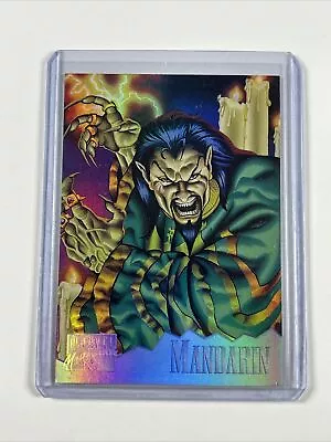1995 Fleer Marvel Masterpieces Holoflash Limited Insert Card - Mandarin 4 Of 8 • $0.99