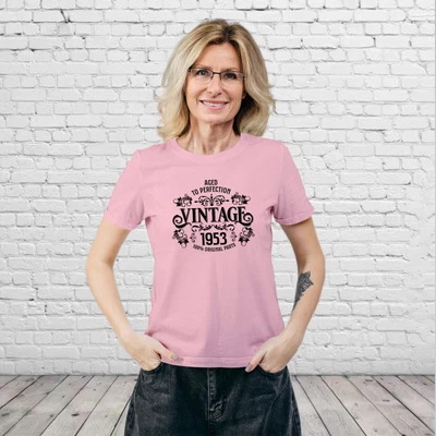 70th Birthday Gifts For Womens Vintage 1953 Women T Shirt Ladies 70th Top • £10.99