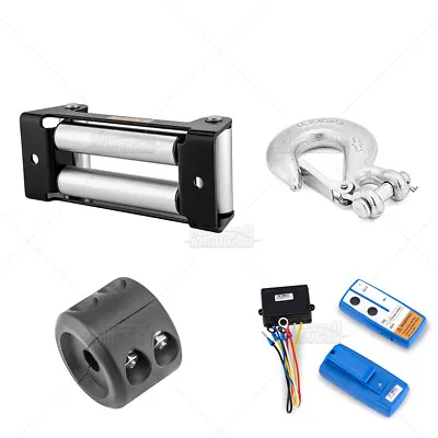 10'' Winch Roller Fairlead Cable Guide + 3/8'' Clevis Slip Hook + Remote Control • $67.99